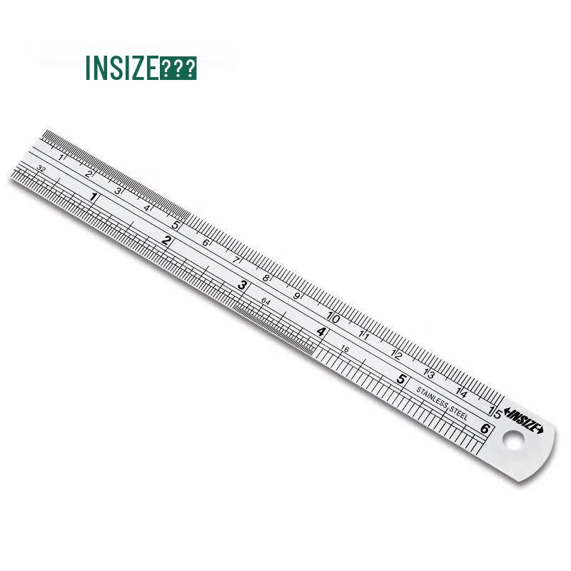 INSIZE Stainless Steel Dual Scale Ruler