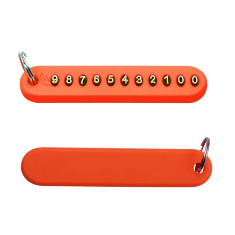 Moda bricolaj mașină motocicletă breloc chei lanț anti-pierdere număr de telefon