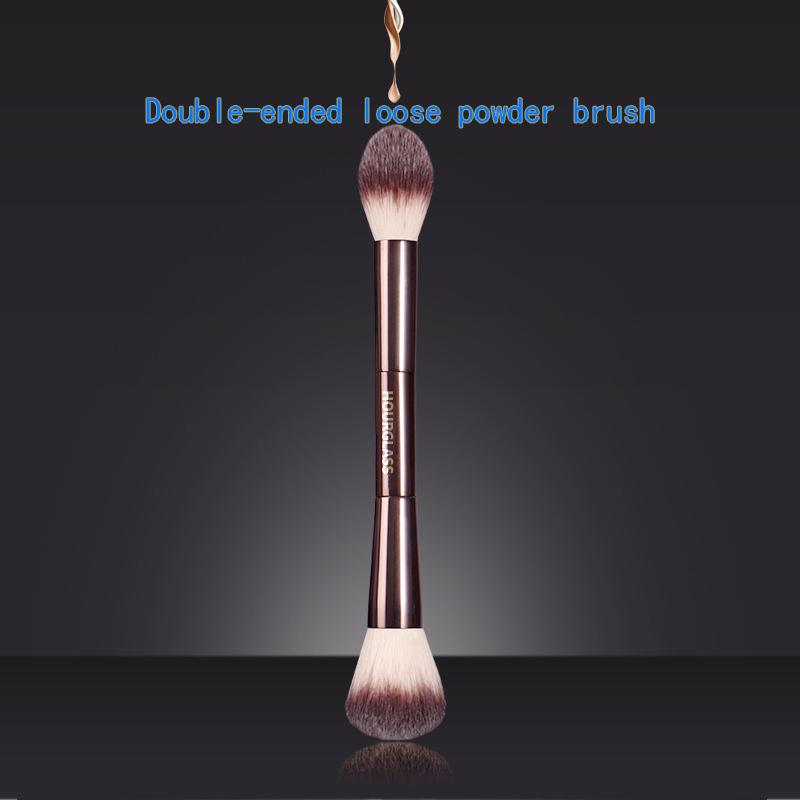 Hourglass Make-up Štetec - č. 18 Veil Štetec na púder Mäkké Vlákna Dvojitá Hlavička Púder Módny Dizajn Jednostranný Štetec