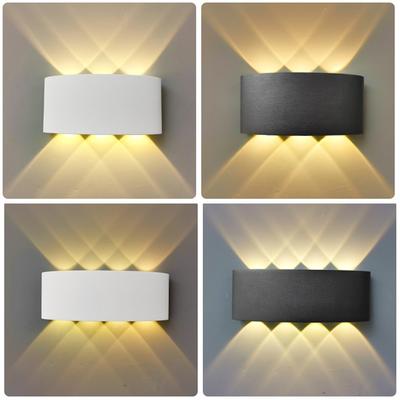 4W/6W/8W LED Home Wall Lamp Intdoor Not Waterproof Garden Lighting Plastic AC86-265 Indoor Bedroom Living Room Stairs Wall Light