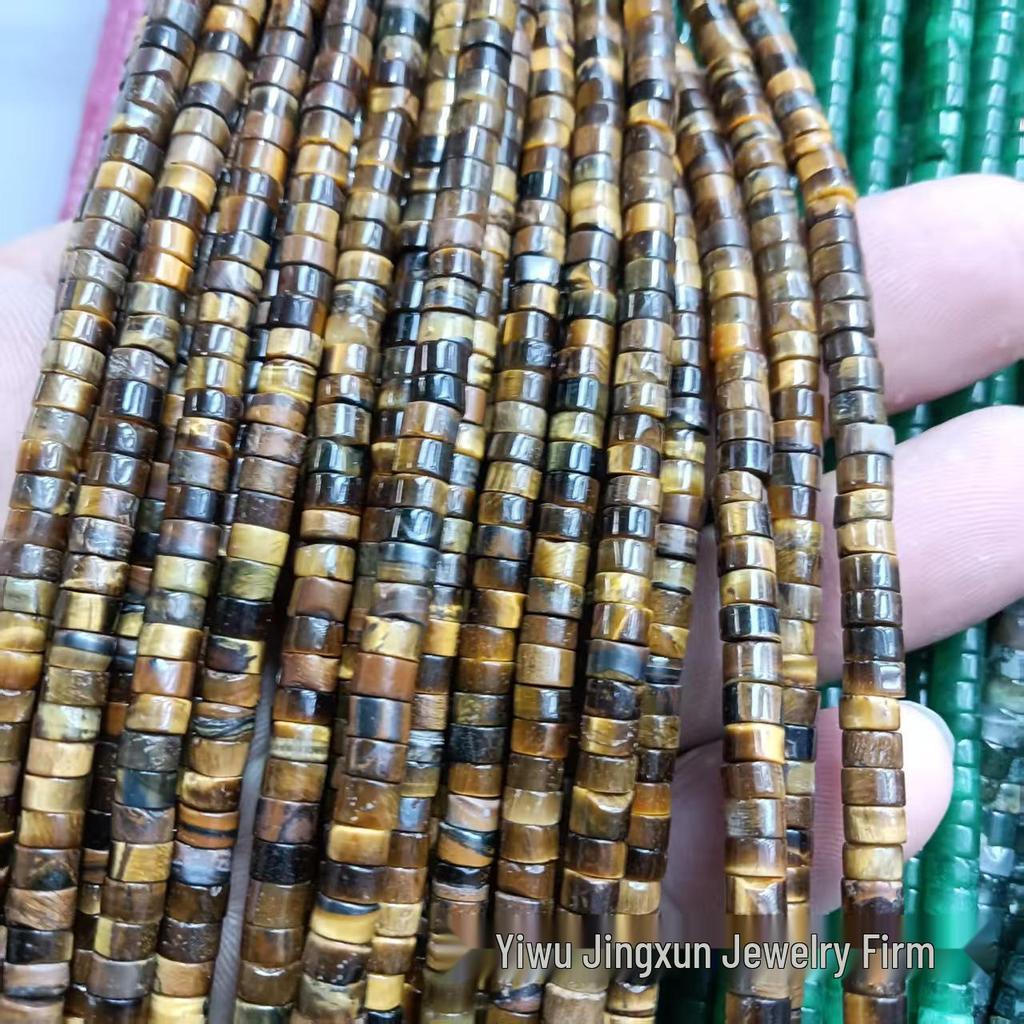 2x4mm Natural Agate Stone Separator Beads for DIY Jewelry Making - Loose Semi-Finished Accessories In Stock