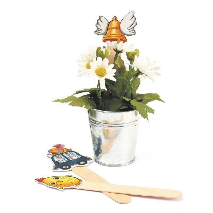 Kit DIY - Graine Créative - Déco Pâques - 8 pcs - Plastique - Multicolore - Intérieur