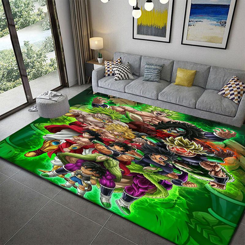 Dragon Ball Anime Art Design Area Ruganime Soft Washable Cartoon Floor Carpet