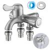 With Washing Machine Outlet Three Way Water Tap with Tape Angle Valve Faucet  Domestic Use