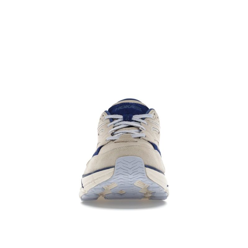 HOKA Clifton L Suede Oat Milk Bellwether Blue Unisex Sneakers Tan 1122571-OTH