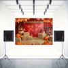2D plane 1 piece of autumn barn harvest-themed background fabric for photos birthday anniversary party backdrop