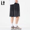 Izzue It Men's Lyocell Tencel Gradient Casual Shorts