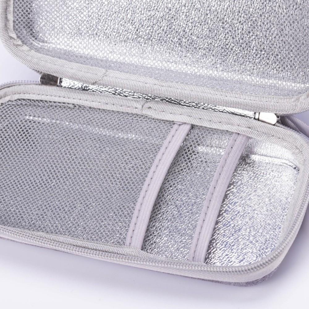 Portable Waterproof Insulin Cooling Bag Dust-proof Zipper Insulin Organizer Shockproof Medicine Storage Box Travel