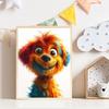 Funny Cute Colorful Pet Portrait Puppy Kitten Posters and Prints Canvas Printing Wall Art Picture for Living Room Home Decor