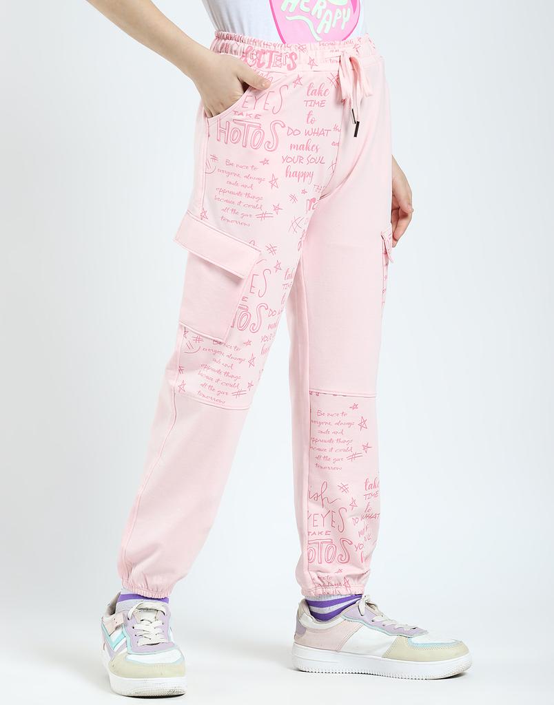 MONTE CARLO Girls Printed Regular Fit Lower Track Pants