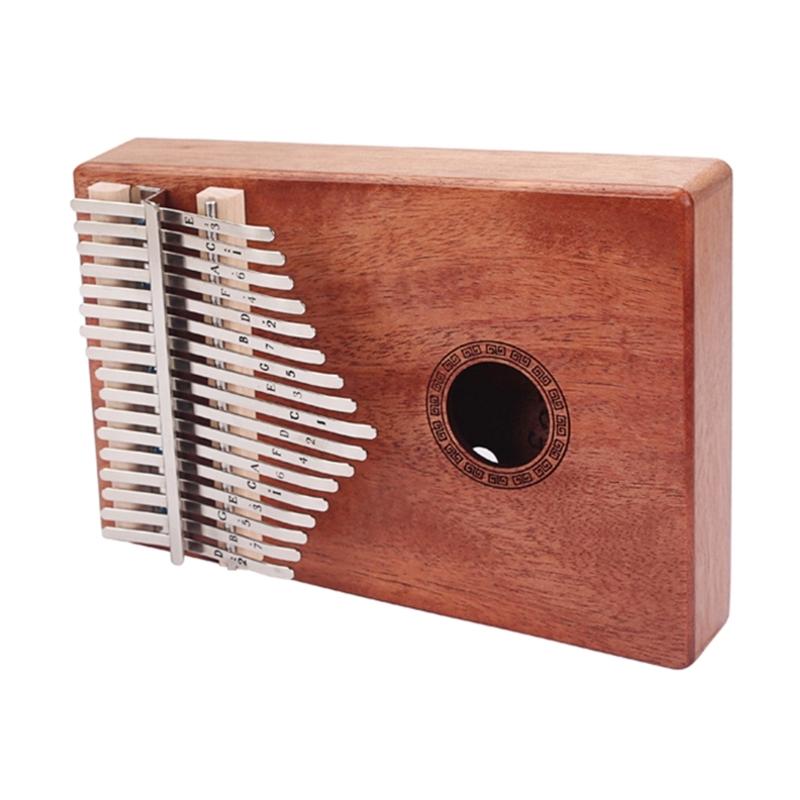 Kalimba 17 Keys Thumb Piano with Study Instruction & Tune Hammer Wood Finger Piano for Kids Adult Beginners Professional
