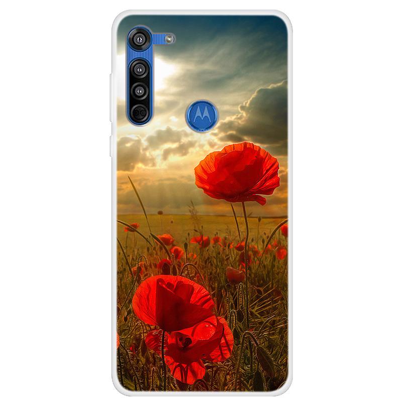 Moto G8 Power Kılıfı Yumuşak Silikon Arka Kılıf Motorola Moto G8 Plus Telefon Kılıfı İçin Moto G8 Power Lite G 8 G8+ Sevimli Kapaklar