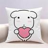 Cute Dog Ganadi Doublesided print Pillow Case Pattern Printed Pillowcase For Living Room Sofa Cushion Cover