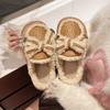 Fashion 2024 NEW Fashion  Winter Toe Wrap Warm  Cotton Slippers Thick Soft Sole Slides  Women Indoor Floor Flat Home Non-slip Shoes