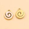 Two Styles: Stainless Steel Enamel Mosquito Coil Pendant for DIY Earrings & Necklaces