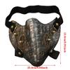 Motorcycle Gear Punk Mask For Men Adjustable Face Cover With Alloy Decors For Halloween Themed Parties Cosplay Event