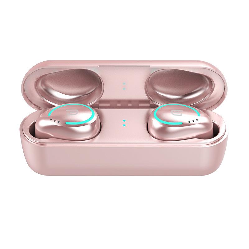 Waterproof Bluetooth 5.0 Sports Earphones: Dual Ear Stereo Mini Wireless with In-ear Charging