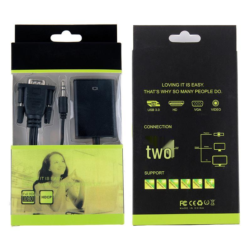 

VGA Male to HDMI Female Converter with Audio & Power - Connect Computer to TV