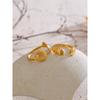 Yhpup Adjustable Ocean Seashell Conch Fish Pattern Open Ring Wholesale 18K Golden Plated Stainless Steel Personalized Jewelry