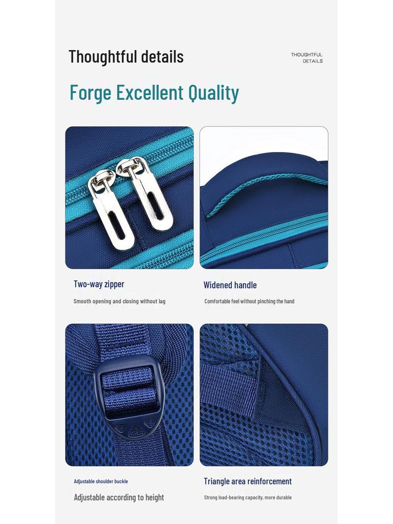 Children's Ergonomic School Backpack: Spine Protection, Load Reduction, Anti-Hunchback, Large Storage, for Grades 1-6