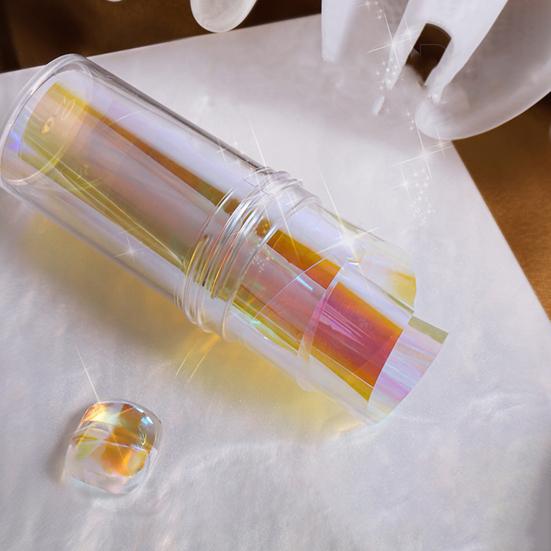 Nagelaufkleber, abnehmbar, glänzende Oberfläche, Kunststoff, DIY Nail Art-Aurora-Film, Maniküre-Transferpapier, Nagelzubehör