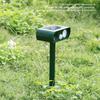 Tuinbeschermer, ultrasone dierenverjager met bewegingsdetectie, knipperende LED-lampen op zonne-energie, constructie
