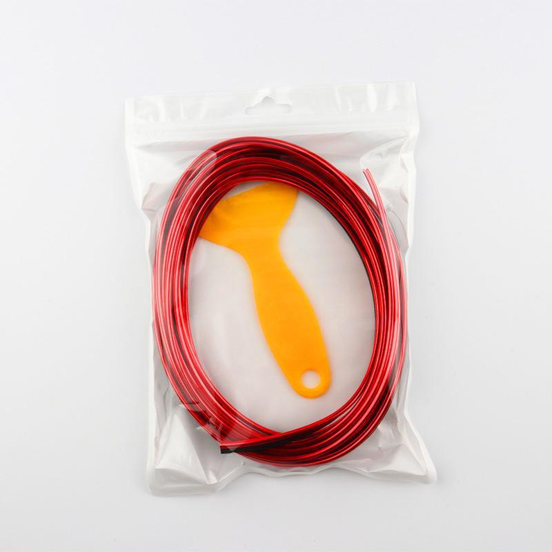 Car Interior Decorative Strip: 5-Meter Dashboard and Door Panel Liner for Modification.