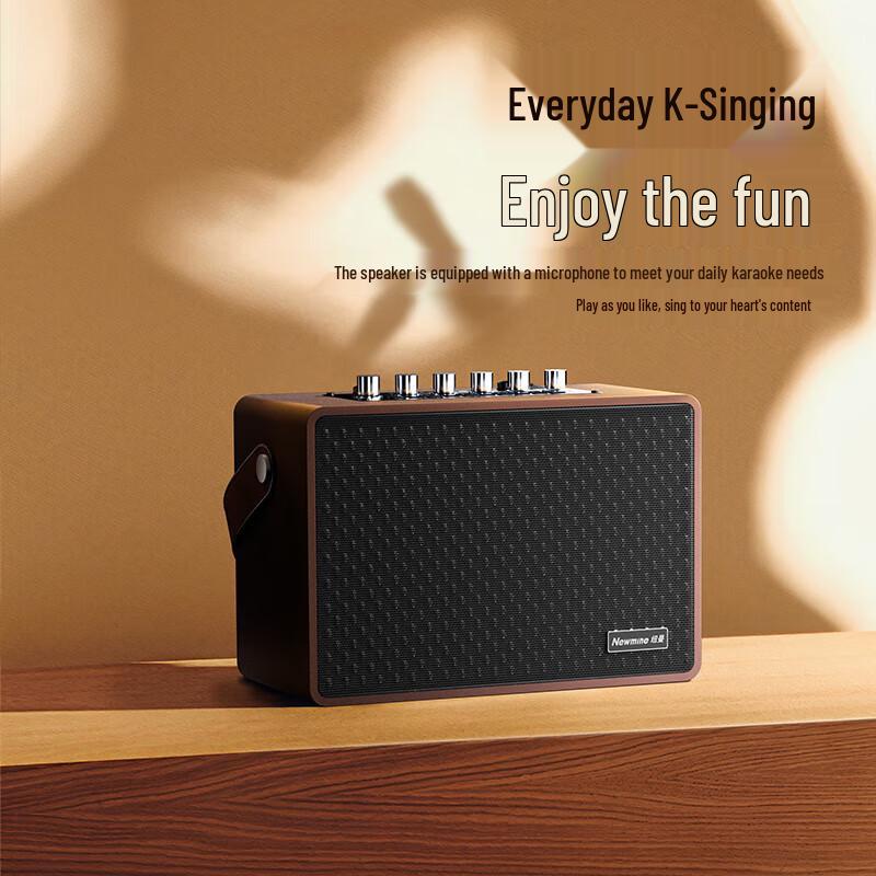 Newmine K222 Portable Bluetooth Karaoke Speaker with Dual Microphones