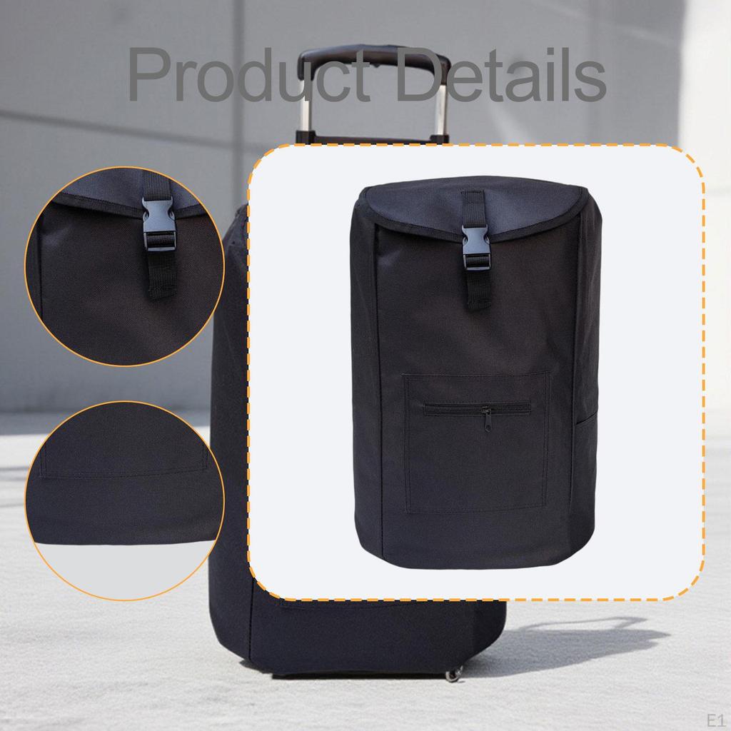 Trolley Replacement Bag Shopping Cart Large Capacity Wear Resistant Black Multipurpose