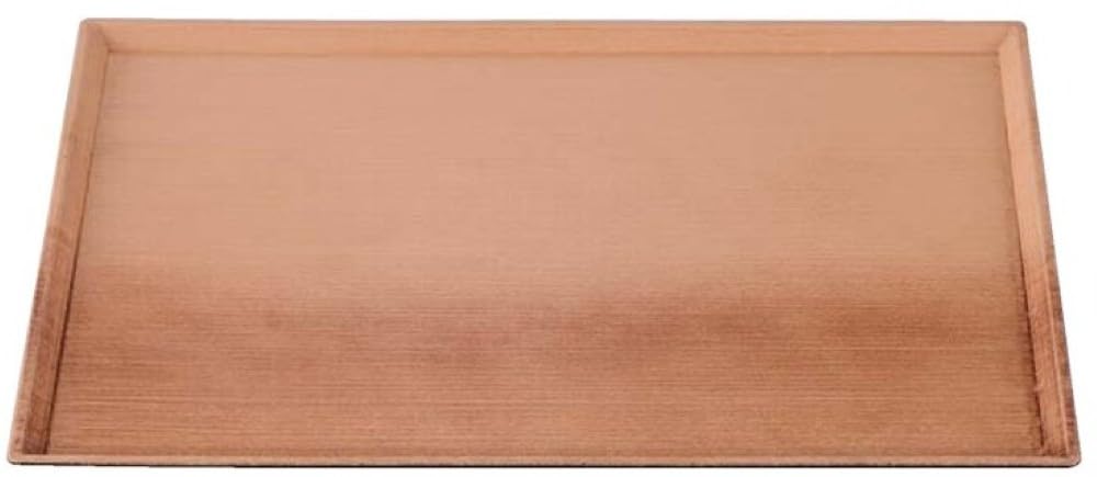 Fukui Craft Clear Stream Long Wooden Japanese Straight Slightly Slight SL 11019895 A) 13-inch Tray, Grain,