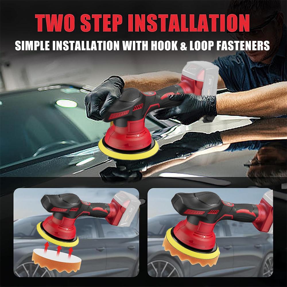 Polishing Machine Cordless Car Polisher Automobile Electric Waxing Repairing Wireless Sander Polish for Milwaukee Makita Battery
