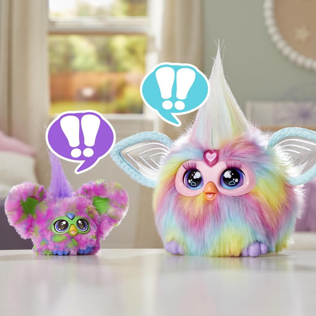 Hasbro Furby Furblets Talky Mini Friend, 45+ Sounds, Furby Language Only, Electric Plush Toy, Ages 6+, Colorful, Authentic Product (G1399)