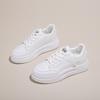 2024 Women's White Korean Style Thick Sole Sneakers: Versatile Autumn Casual Shoes
