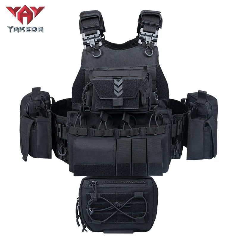 Jacoda Camouflage Vest Outdoor CS Military Fan Multifunctional one size чёрный