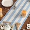 Elegant And Simple Blue Striped Table Runner Light Blue Vertical Stripes Four Seasons Elegant Home Decoration Dining Table Kitch