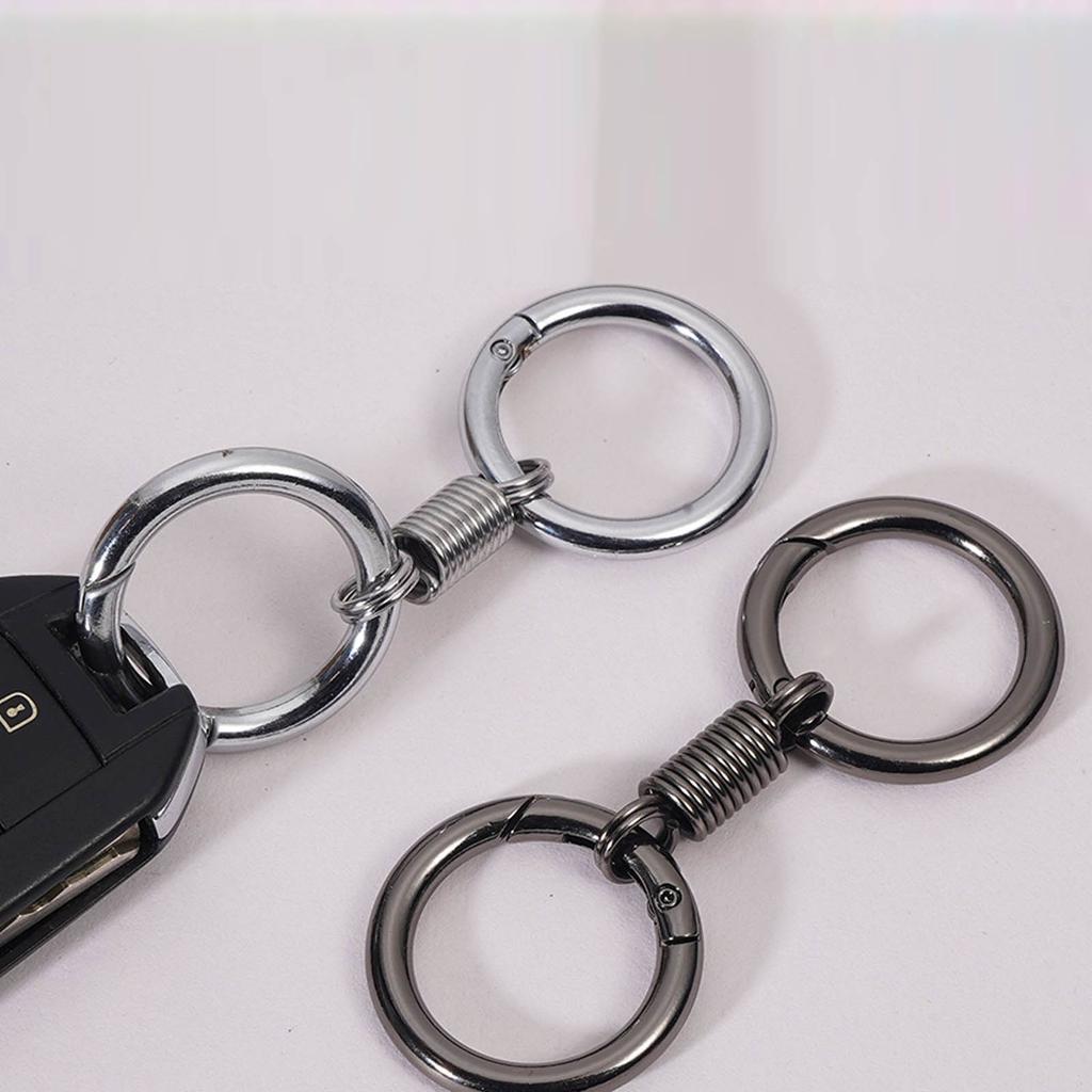 Zestaw 3 Wiosennych Podwójnych Breloków Wygodne Rozdzielanie Proste Breloki Elegancki Brelok Stopowy Materiał na Torbę na Klucze