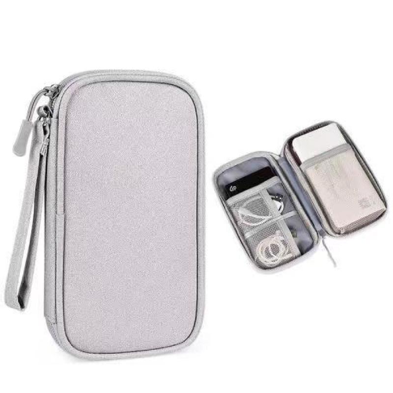 Multi-purpose Digital Gadget Organizer: Storage for Cables, Earphones, Mobile Devices, and U Disks, Portable Handbag and Clutch.