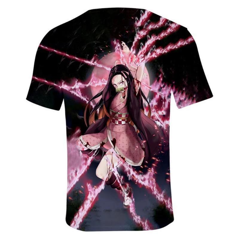 Boy Girl Unisex 3D Printed Demon Slayer T-Shirts Casual Harajuku Style Tshirt Streetwear Tops Summer Hot Japanese Anime Tee