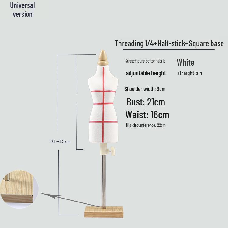 Mini Female Draping Mannequin for Student Tailoring
