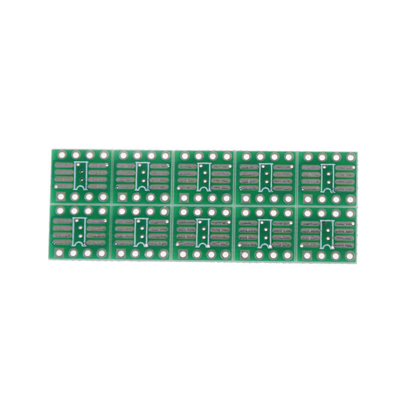 10Pcs Sop8 So8 Soic8 Tssop8 To Dip8 Adapter To Dip + Pin Header