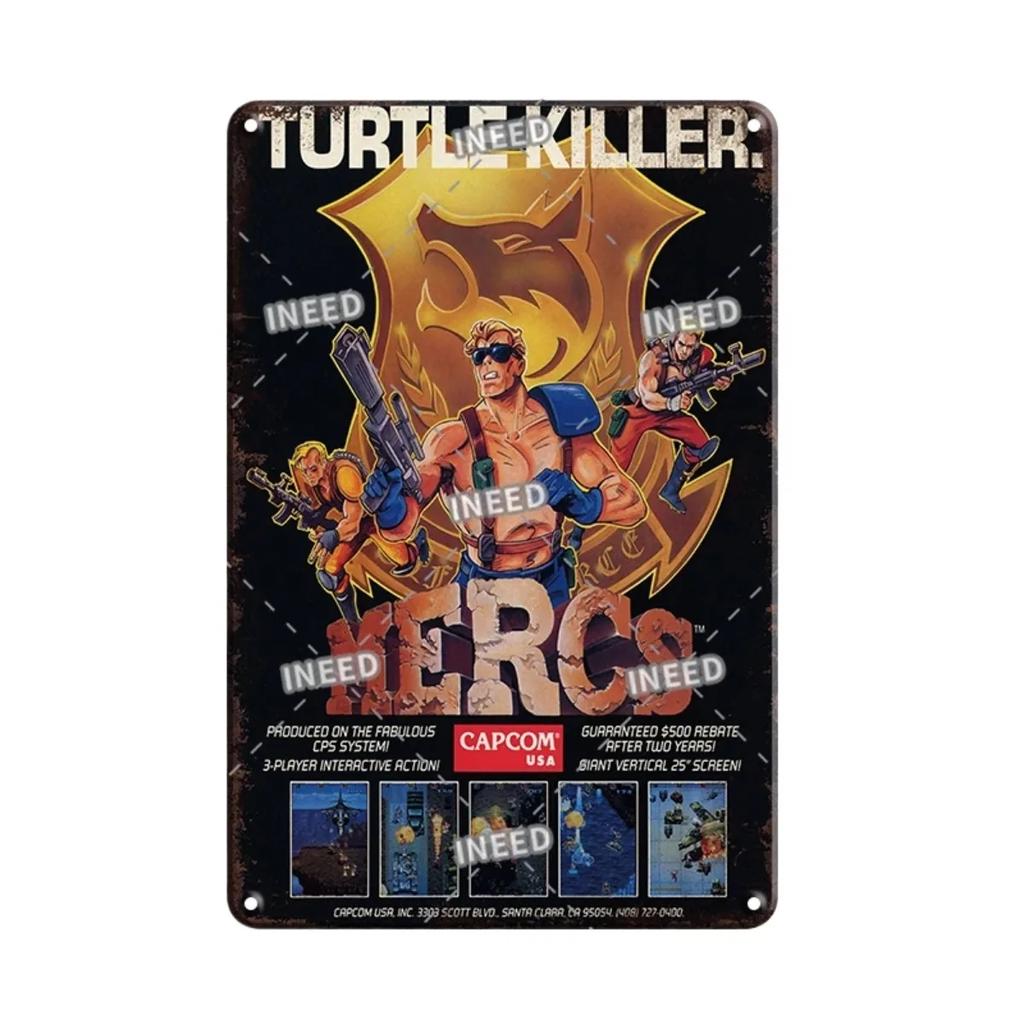 Vintage King Of Fighters Metal Tin Sign Classic KOF Game Poster Retro Gamer Room Decor Wall Art Plaques for Home Decor