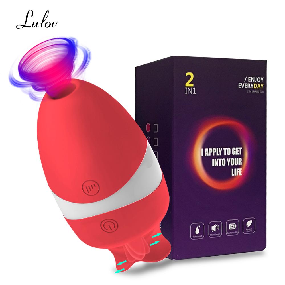 Clit Sucker Vibrator For Women Nipple Sucking Clitoris Powerful Stimulator Oral Tongue Pussy Licking Sex Toys Goods for Adults