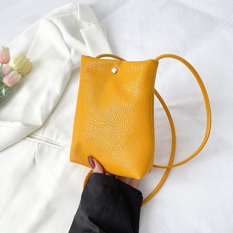 Trendy Mini Crossbody Bag 2022 Spring Fashion Simple Pure Color Small Square Bag