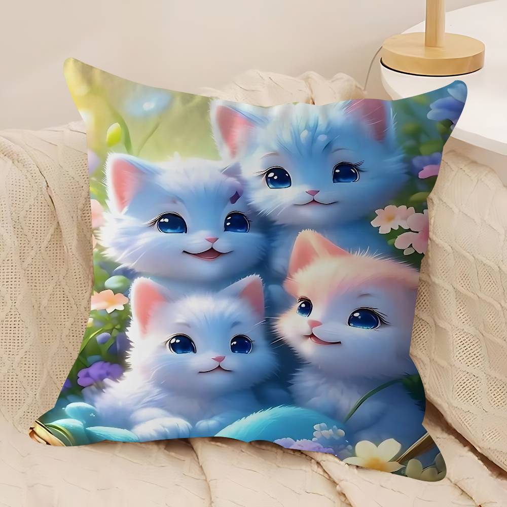 Kreskówkowe Urocze Zwierzątka Poszewka na Poduszkę 30x50 Poliester Poduszki Sofowe Dekoracyjne Poduszki Dekoracja Domu Poszewka