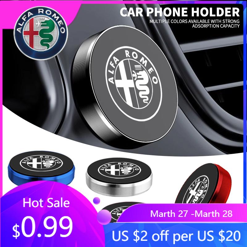 DCZJW1 For Alfa Romeo Magnetic Car Phone Holder Car Mount Dashboard Magnetic Wall Holder For Alfa Romeo Giulietta GT 159 147 156 Brera