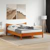 VidaXL Bed Frames, Double Bed with Slat Base, Adult Bed, Bedroom Furniture, Modern, Wax Brown 844728