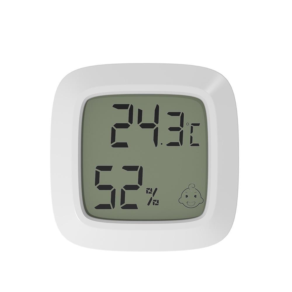High-Precision Indoor/Outdoor Digital Thermohygrometer for Baby Room with Magnet & Dual Tape Mount