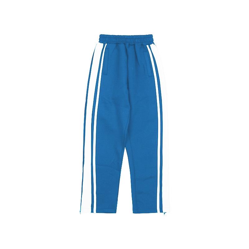 DK Kids' Retro Contrast Wide-Leg Pants – Autumn Casual Sportswear for Girls & Boys