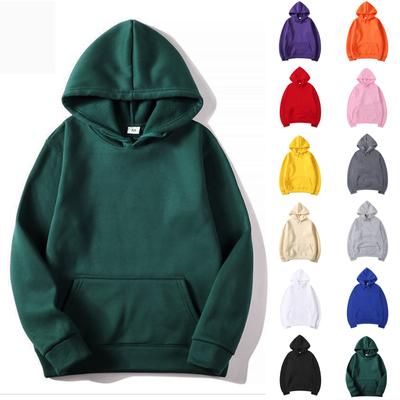 Moletom masculino casual solto com capuz manga comprida acolchoado pulôver bolsos grandes