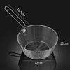 304 Stainless Steel Frying Filter Basket Multifunctional Strainer Foldable Long Handle Colander for Wash Vegetables Kitchen Tool